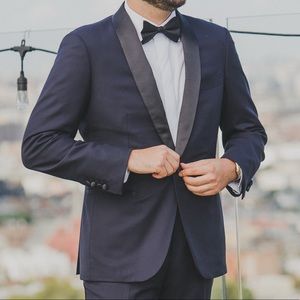 *NEVER BEEN WORN* midnight navy tux jacket